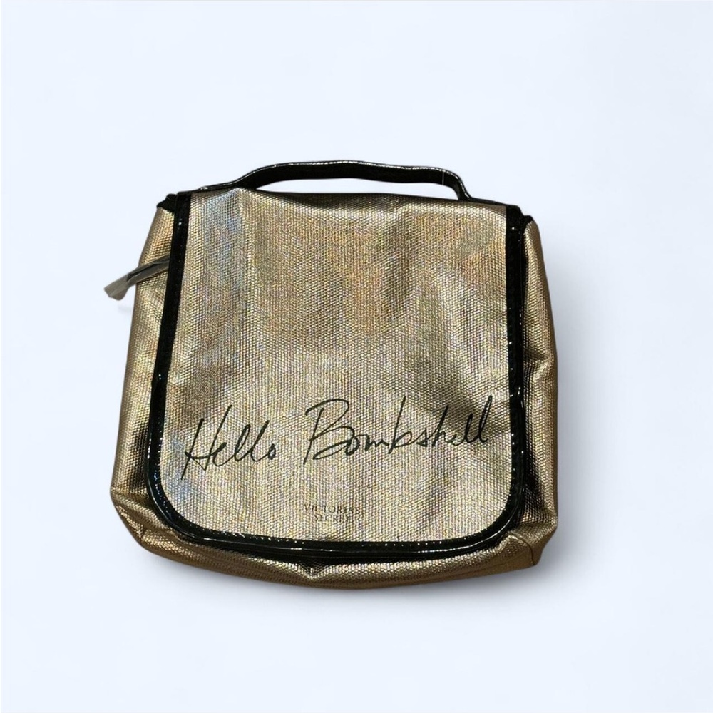Victoria's Secret Metallic Gold Cosmetic Bag